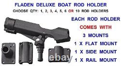 Deluxe Fladen Boat Rod Holder Multi Mount Pier Rail Kayak Sea Fishing Tackle