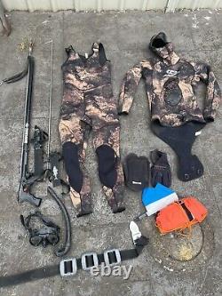 Dive gear spear fishing Adreno Beuchat Aropec Wetsuit Snorkle Equipment