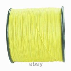 Dorisea 100m-2000m Yellow PE Dyneema Extreme Braided Fishing Line 6lb-300lb UK