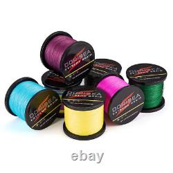 Dorisea 100m-2000m Yellow PE Dyneema Extreme Braided Fishing Line 6lb-300lb UK