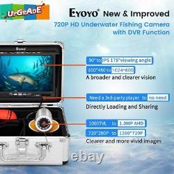 Eyoyo 15M Underwater Fishing Camera 720P 8GB Video Fish Camera for Ice Fishing