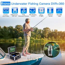 Eyoyo 9 Fishing Camera Underwater 360° Rotating Lens, 8G Video Storage