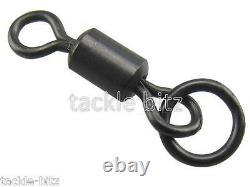 Flexi Ring Size 8 Matt Black swivels for Fishing tackle carp safety clips Rigs