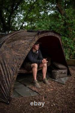 Fox Frontier Lite Camo Bivvy included Vapour Peak Fishing Shelter