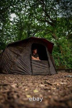 Fox Frontier Lite Camo Bivvy included Vapour Peak Fishing Shelter