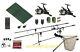 Full Carp Fishing Set Up Rods Reels Bite Alarms Landing Net Pod Mat bait Tackle