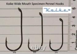 Koike Hooks Pennel Wide Mouth Hooks (2/0, 3/0 & 4/0)