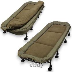 Lidsters Deluxe Carp Fishing 8 Leg Bedchair Sleep System All season + XL Bed Bag