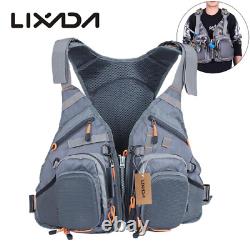 Mesh Fly Fishing Vest Backpack Multifunctional Fishing Vest Bag Outdoor Fishing