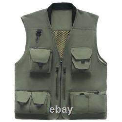 Mesh Fly Fishing Vest Backpack Multifunctional Fishing Vest Bag Outdoor Fishing