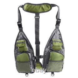 Mesh Fly Fishing Vest Backpack Multifunctional Fishing Vest Bag Outdoor Fishing