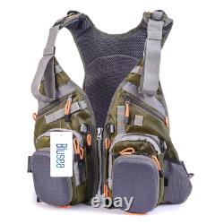 Mesh Fly Fishing Vest Backpack Multifunctional Fishing Vest Bag Outdoor Fishing