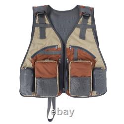 Mesh Fly Fishing Vest Backpack Multifunctional Fishing Vest Bag Outdoor Fishing