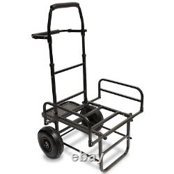 New NGT Dynamic Folding Compact Carp Coarse Fishing Trolley Barrow Twin Wheel