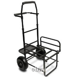 New NGT Dynamic Folding Compact Carp Coarse Fishing Trolley Barrow Twin Wheel