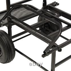 New NGT Dynamic Folding Compact Carp Coarse Fishing Trolley Barrow Twin Wheel