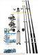 Sea Fishing Kit 12ft beach rods and Shakespeare Firebird Reels Beach Fishing