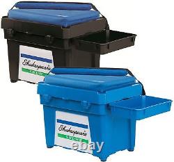 Shakespeare NEW Seatbox LOADED- Box/Cushion/Padded Strap/Tacklebox/2 Side Trays