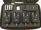 TMC Wireless Fishing Bite Alarms + Receiver. Running LED's. Jacks, case, carp